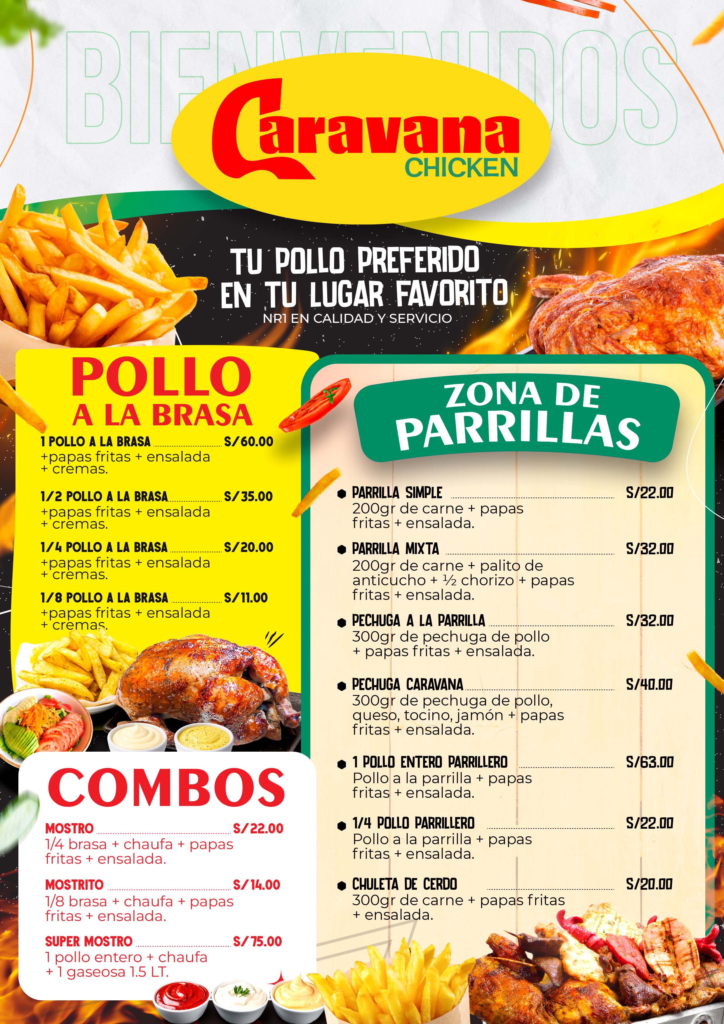 Carta de la Pollería